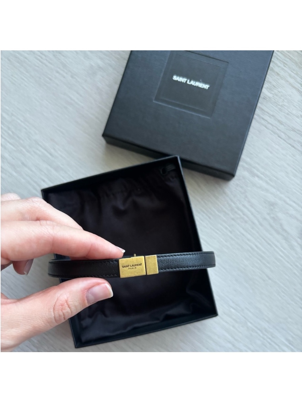 Saint Laurent Wrap Leather Bracelet - Picture 5 of 8